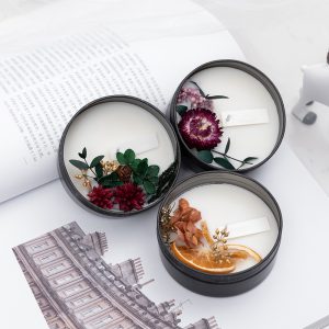 dry flower scented candle