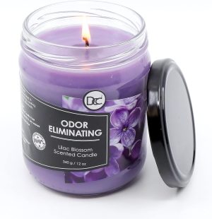 Lilac scented candle