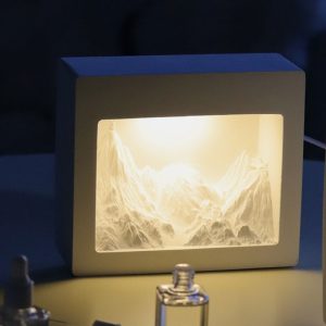 Art mountain diffuser Home night light diffuser stone sculpture decorative plaster decoration