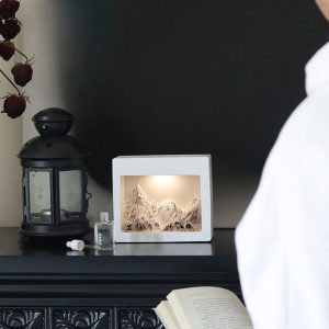 Art mountain diffuser Home night light diffuser stone sculpture decorative plaster decoration